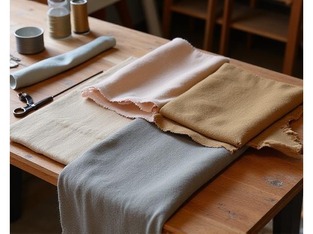 Bespoke Upholstery service with various fabric swatches and tools